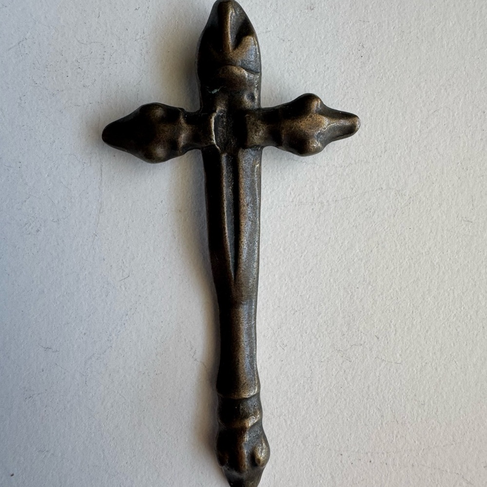 Kalevala Kori “Sisilisko” Bronze Gothic Patina (Lizard) Cross Shaped Pendant